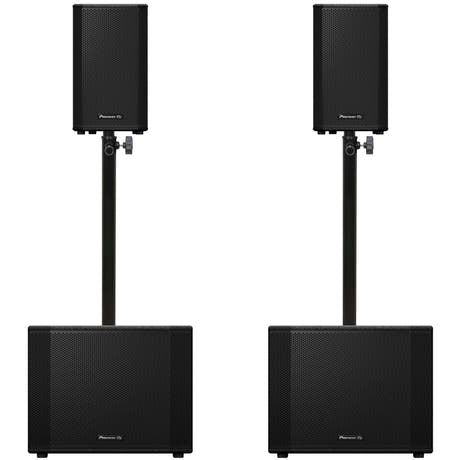 Pioneer DJ 2x XPRS-1152ST + 2x XPRS-82 Paket